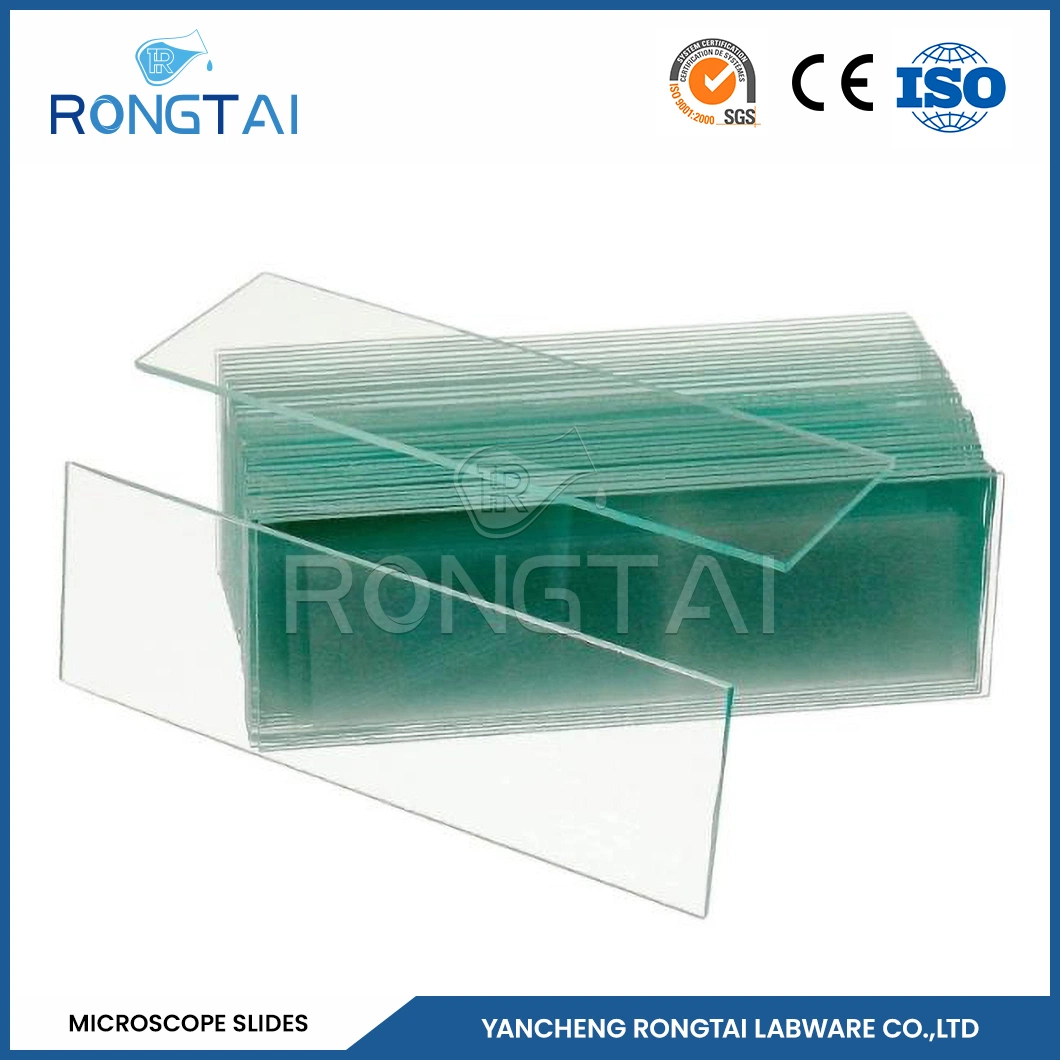 Rongtai Lab Equipment Fabricators Microscope Slide Types China 7101 7102 7105 7107 7109 Polish Quartz Glass Microscope Slides